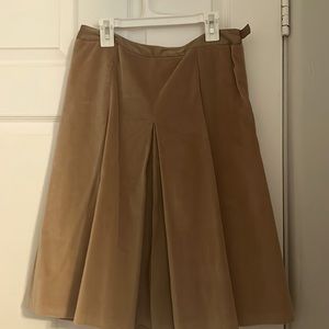 Velvet camel classic skirt